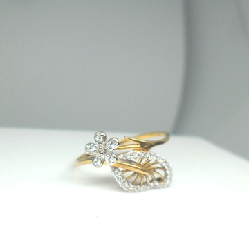 18KT yellow gold delicate dailyware Ring for Ladie... by 