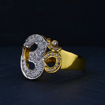 22K Gold Aum Design Ring by R.B. Ornament