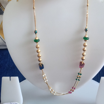 22 ct auspicious colorful mala by Celebrity Jewels