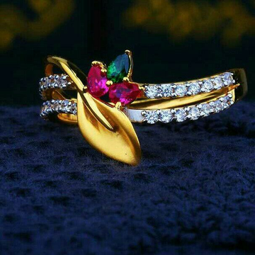Fancy Color Stone Cz Ladies Ring LRG -0205