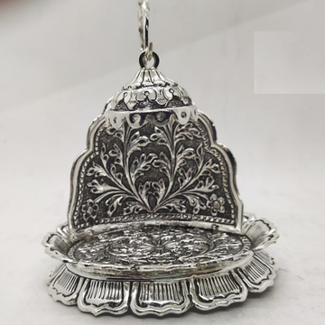 floral motifs antique singhasan in real silver by... by 