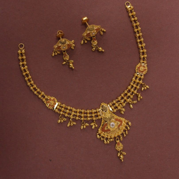 22kt/916 yellow gold elegant assorted necklace set...