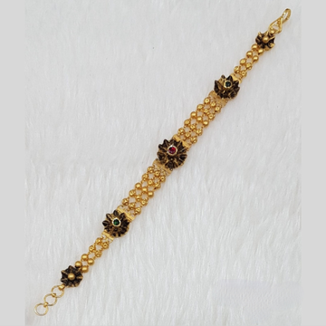 22K Gold Antique Flower Shape Ladies Bracelet by 
