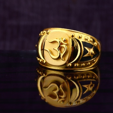 22 carat gold hallmark designer gents god rings RH...