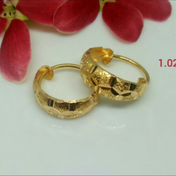 18K Gold Fancy Design Earrings by 