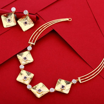 916 Gold Hallmark Designer Ladies Necklace Set LN2...