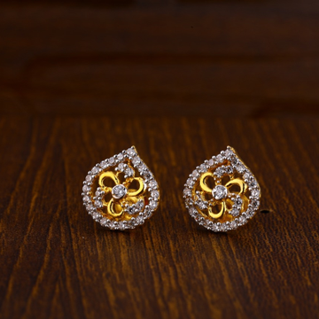 916 Gold CZ Hallmark Gorgeous Ladies Tops Earrings...