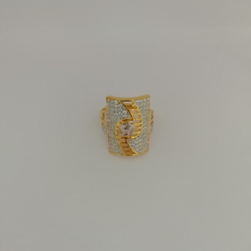 916 gold dimond om design Gents ring by 
