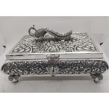 92.5 Pure Silver Dry Fruit Box In Fine Nakashii PO... by 