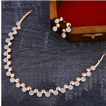 18 carat rose gold ladies necklace set RH-NS346