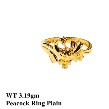 22K Peacock Ring Plain by 