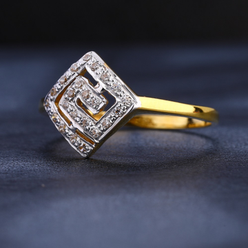 916 Cz Gold Delicate Ladies Ring LR1071