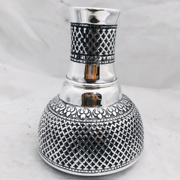 925 pure silver stylish kunja surayi set with glas... by 