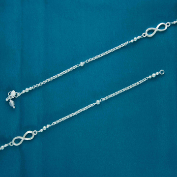 Infinity Design Silver Anklets