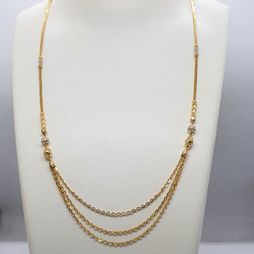 Gold 91.6 Fancy Design Ladies Chain by 