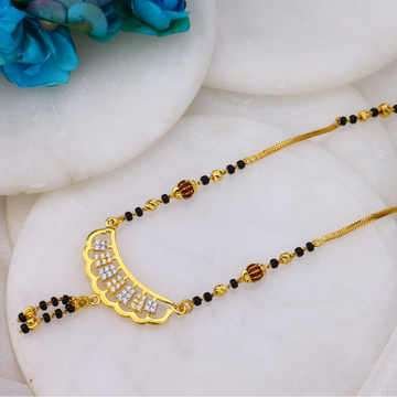 916 exclusive gold short mangalsutra by 