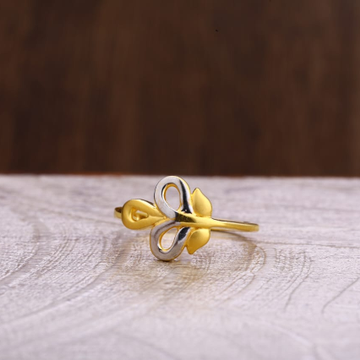 916 Gold Hallmark Ladies Plain Ring LPR290