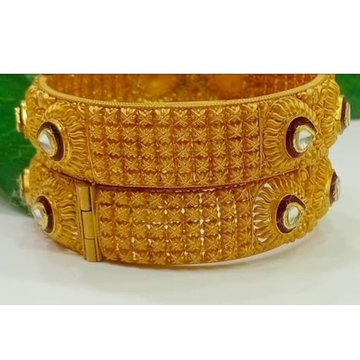 22k gold fancy bangle kada by Vipul R Soni
