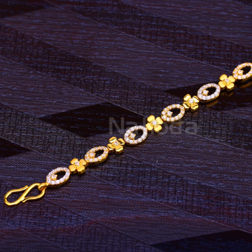 916 Gold Hallmark Ladies Classic Bracelet LB482