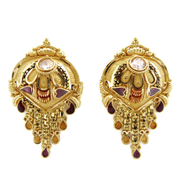 22K Gold Fancy Earring by 