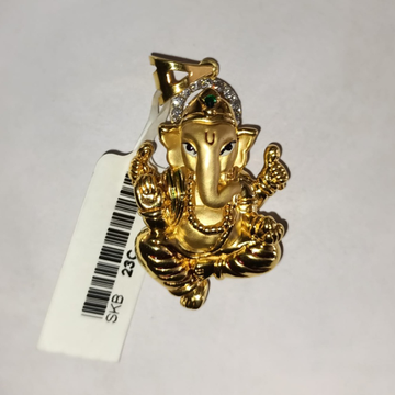 916 Gold Ganeshji Pendant by 