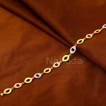 916 Gold CZ Ladies Bracelet LB600