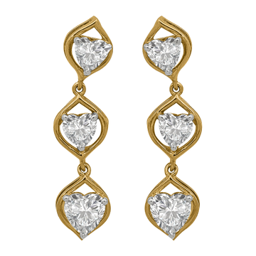 Diamond Gold Daily Wear Earrings MDER106