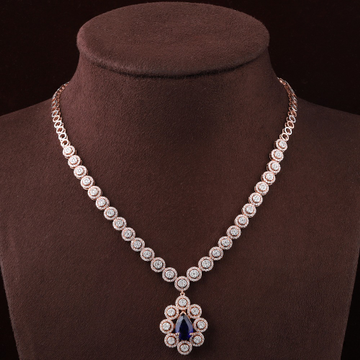 18KT Gold Classy Diamond Necklace by 