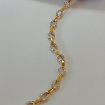 916 gold casting Rodium loose ladies bracelet by 