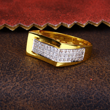 gold simple and classy CZ diamond Ring 140 by 