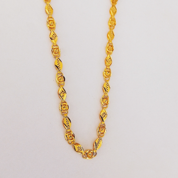 916 yellow gold chain for man by 