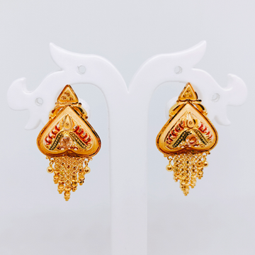 EARRINGS NEW FENCY DESIGN by Ghunghru Jewellers