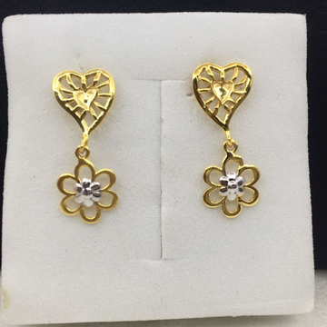 18k Yellow Gold Grand Design Earrings by 