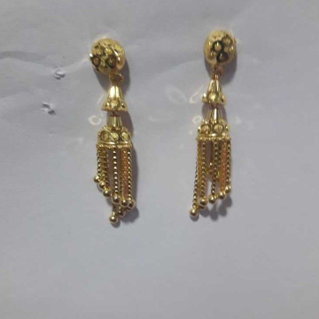 Manufacturer Of 916 Gold Jhumka Style Earring Jewelxy