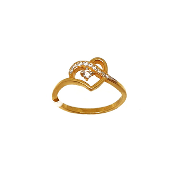 22K Gold Heart Shape Ring MGA - LRG0187