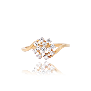 916 Gold Delicate Engagement Ring by 