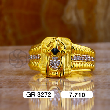 22K(916)Gold Gents Balaji God Ring by Sneh Ornaments