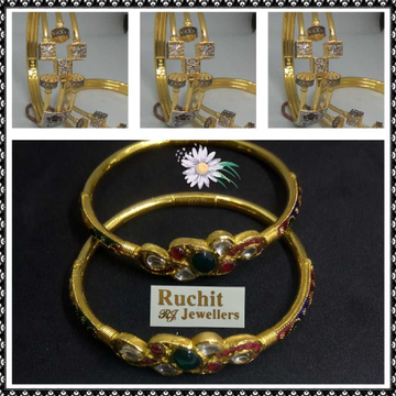 916/22k Gold Kadli by Ruchit Jewellers