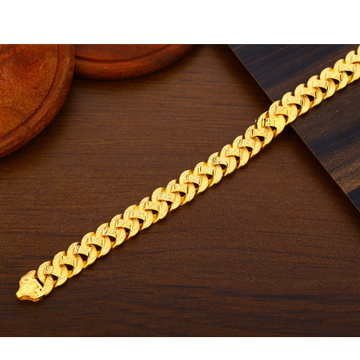 22CT Plain Hallmark Designer Gold Men's Bracelet M...