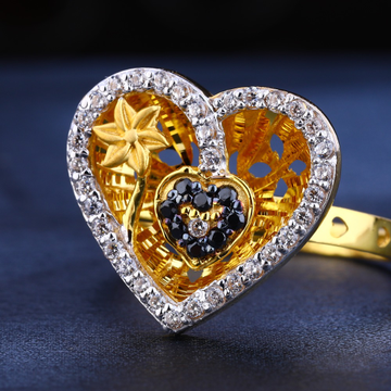 916 Women's Gold Exclusive  Cz Hallmark Ring LR546