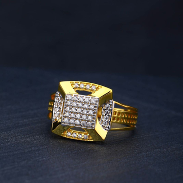 916 Gold Unique Ring by R.B. Ornament