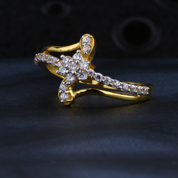 22CT CZ Gold Hallmark Classic Women's Ring LR1317
