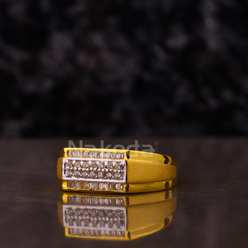 916 Gold CZ Men's Classic Ring MR860
