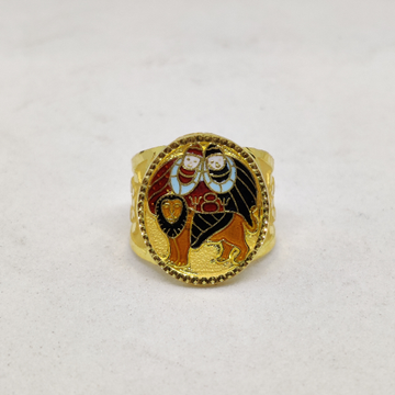 916 Gold Gent's Chamunda Maa Ring