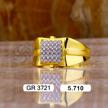 22K(916)Gold Gents Diamond Fancy Ring by Sneh Ornaments