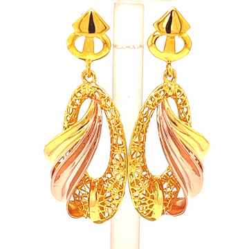 Esa Long gold Earrings by 