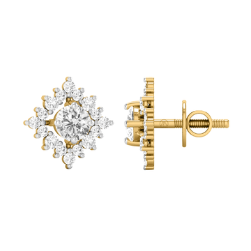 Diamond Antique 14K Gold Earrings MDER46