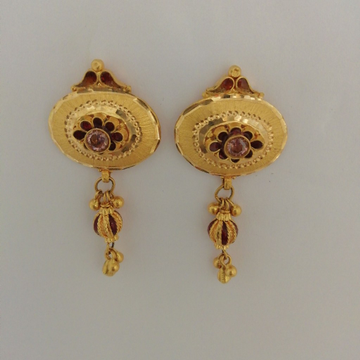 916 gold yellow antique with chakku para design ea... by 