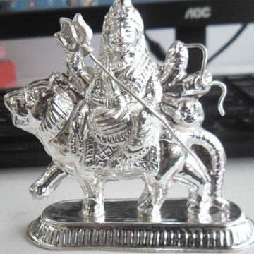 Silver  hindu  goddess  maa  Durga  murti    for h... by 