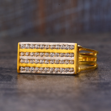 916 Gold CZ Gorgeous  Men's Ring MR606
